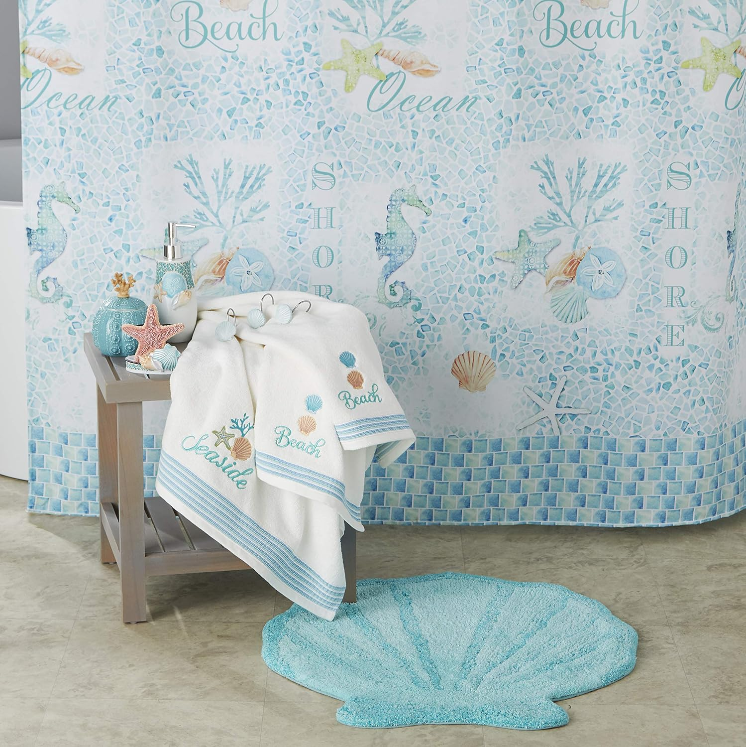 SKL Home by Saturday Knight Ltd. South Seas 2-Piece Hand Towel Set, White image number 6