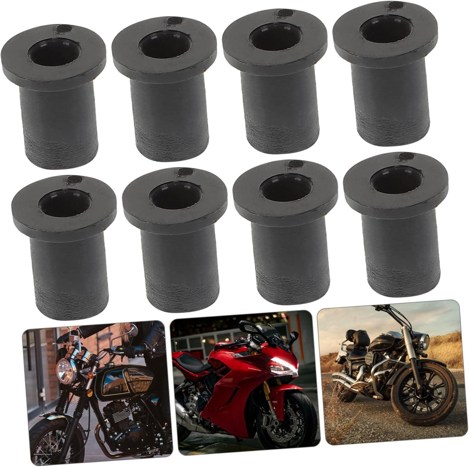 ERINGOGO 2Sets Motorcycle Accessories 5/16 Inch Well Nuts Windscreen Nuts Set Motorcycles Easy to Install 25Pcs*2