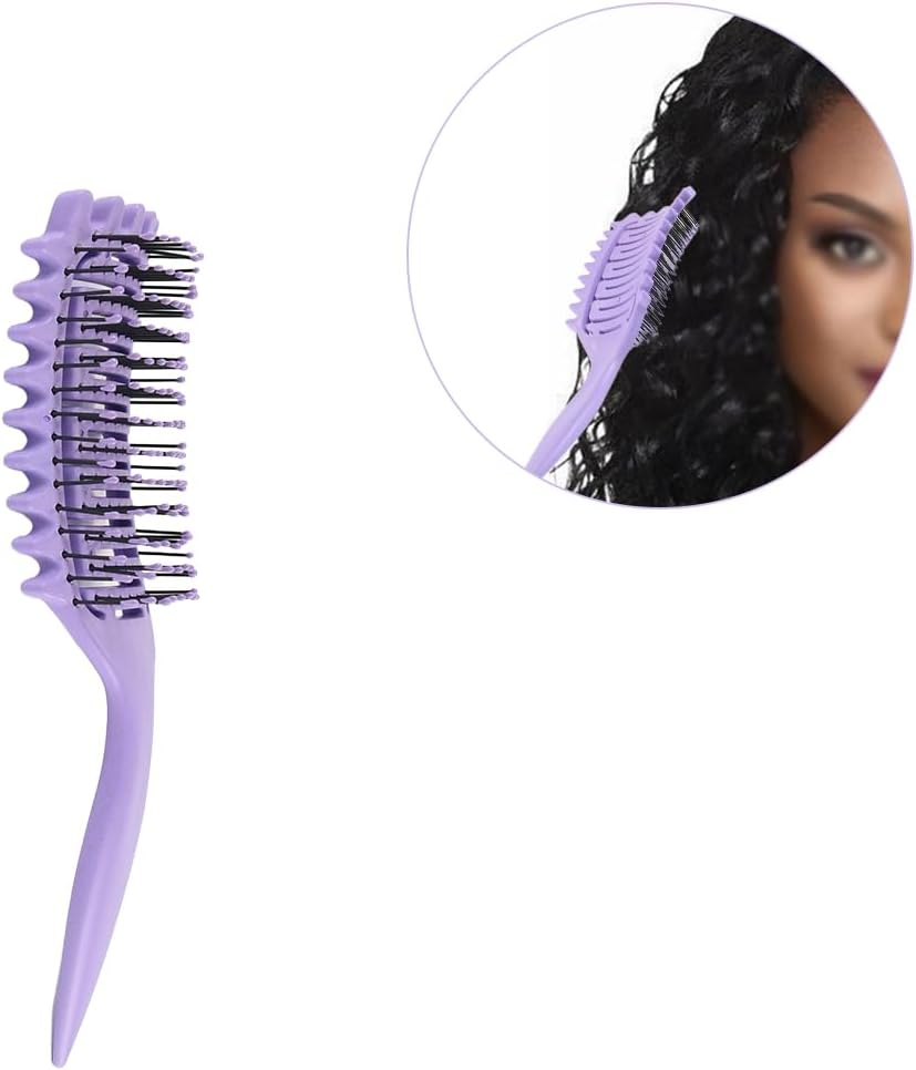 Enwye Curling Brush, Detangling Brush, Hair Brush with Soft Bristles for Curly Hair, Curling Comb with Soft Bristles for Detangling Hair for Women, Men and Girls image number 1