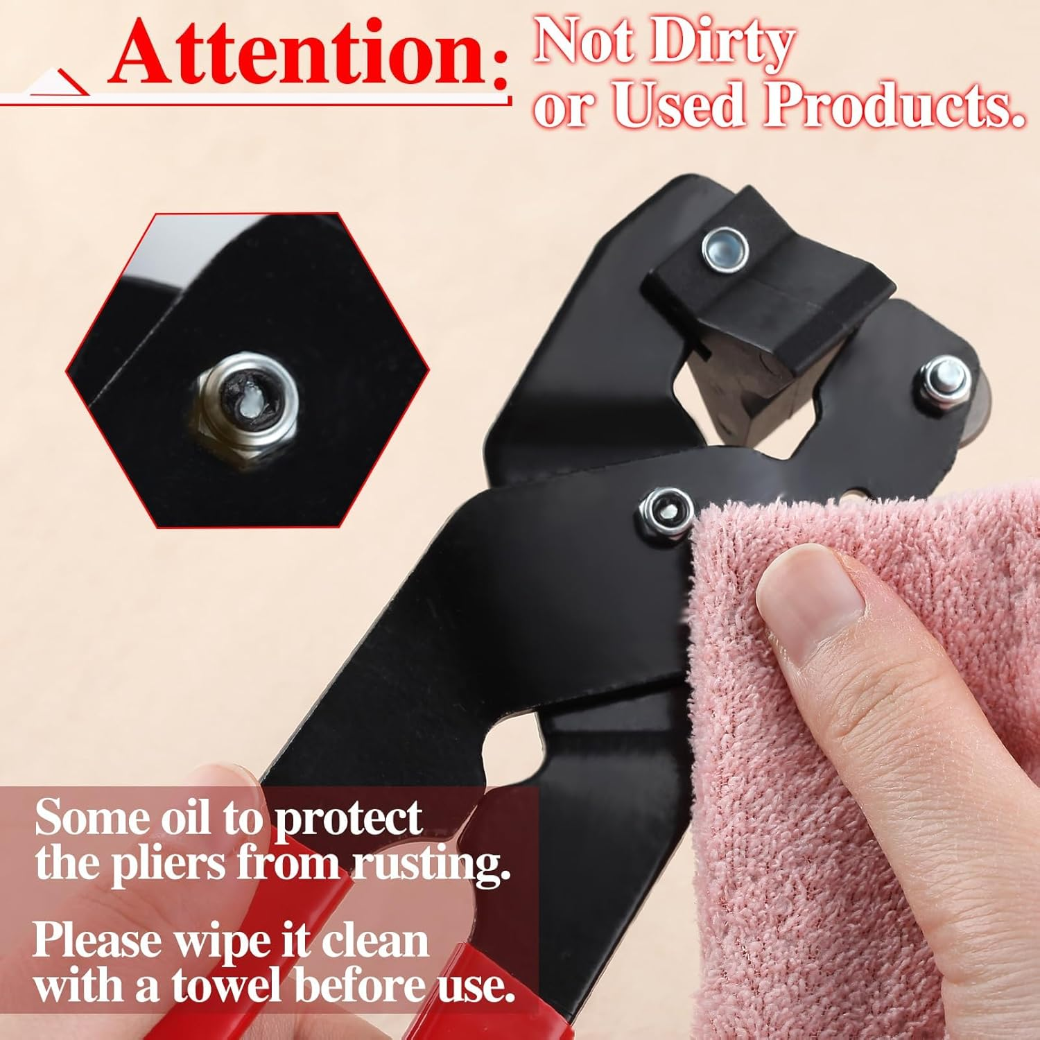 SPEEDWOX Ceramic Tile Cutter Tile Pliers with Strong Plastic Crushing Bar Scoring Wheel Glass Cutter Tools Tile Cutter Hand Tool for Cutting Porcelain Ceramic Mirror image number 5