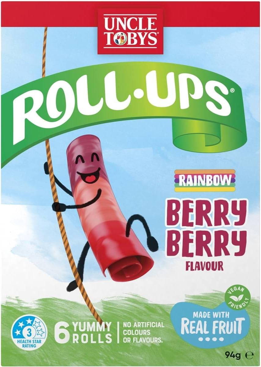 Uncle Toby'S Rainbow Berry Roll-Ups 94 G