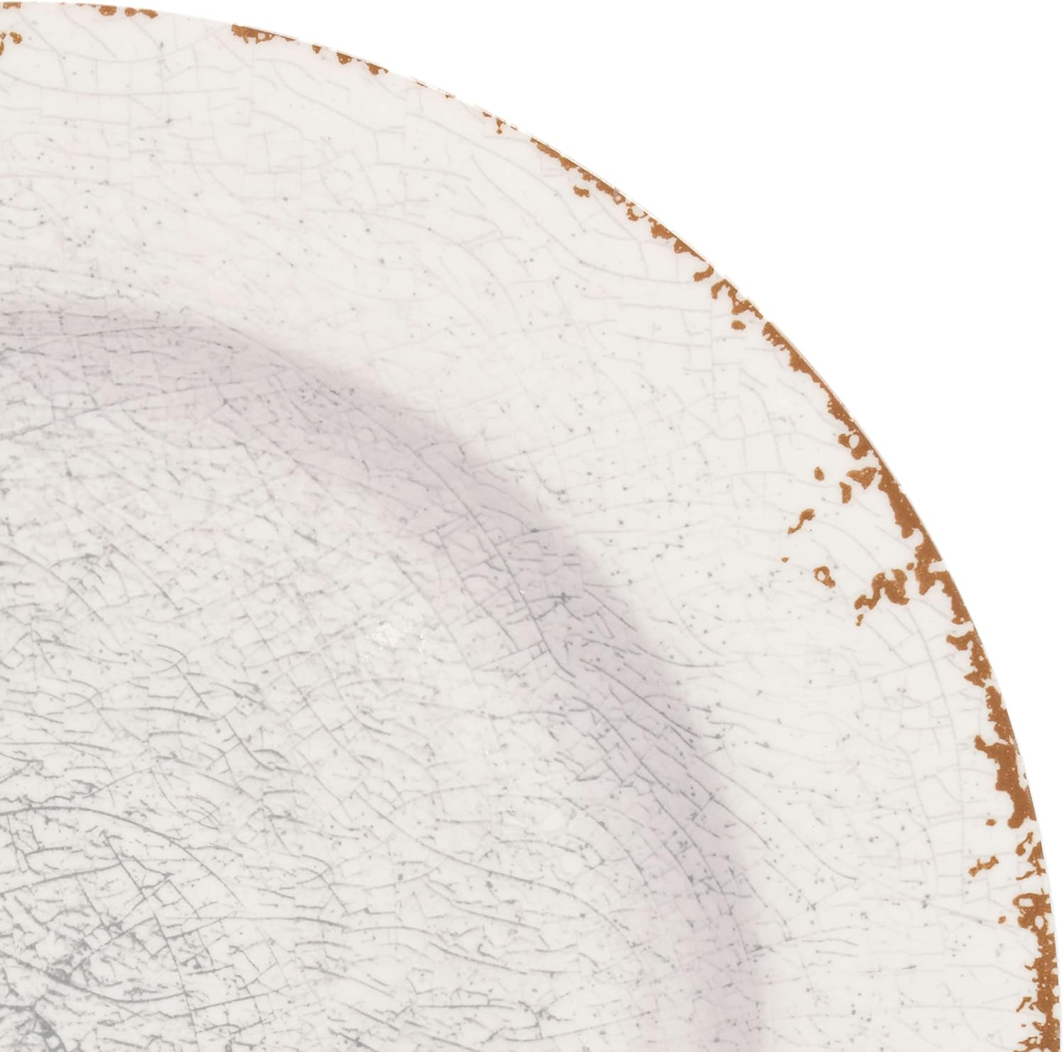 Gibson Studio 12 Piece Melamine Mauna Dinnerware Set, Ice Rustic image number 5