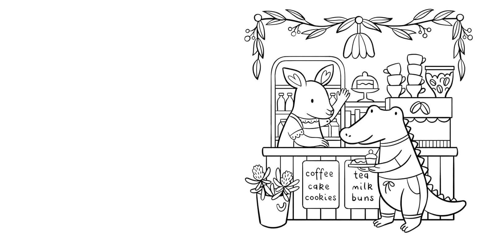 Aussie Cosy Baking: a Sweet and Happy Australian Colouring Book image number 2