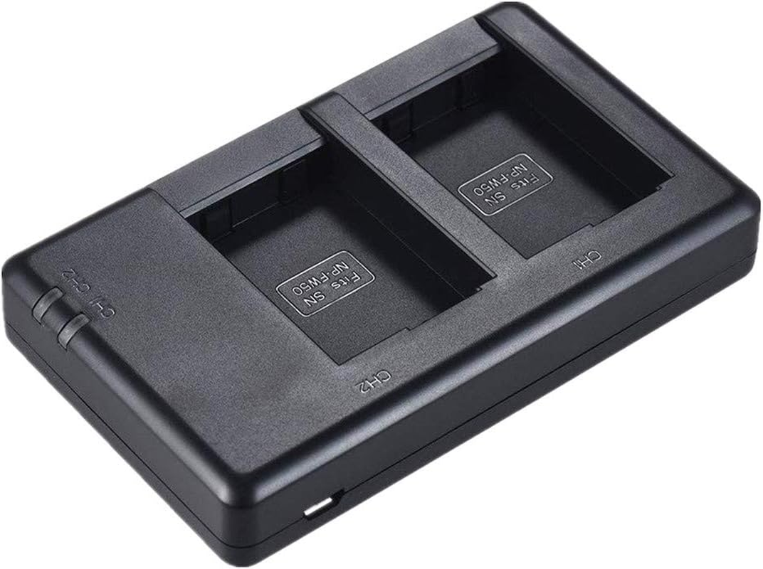 NP-FW50 2 Packs ELASO Replacement Camera Battery Compatible with Sony A6000 Battery A6500 A6300 A6400 A7 A7II A7RII A7SII A7S A7S2 A7R A7R2 A55 A5100 RX10 Accessories, Black - 1 X Battery Only image number 2