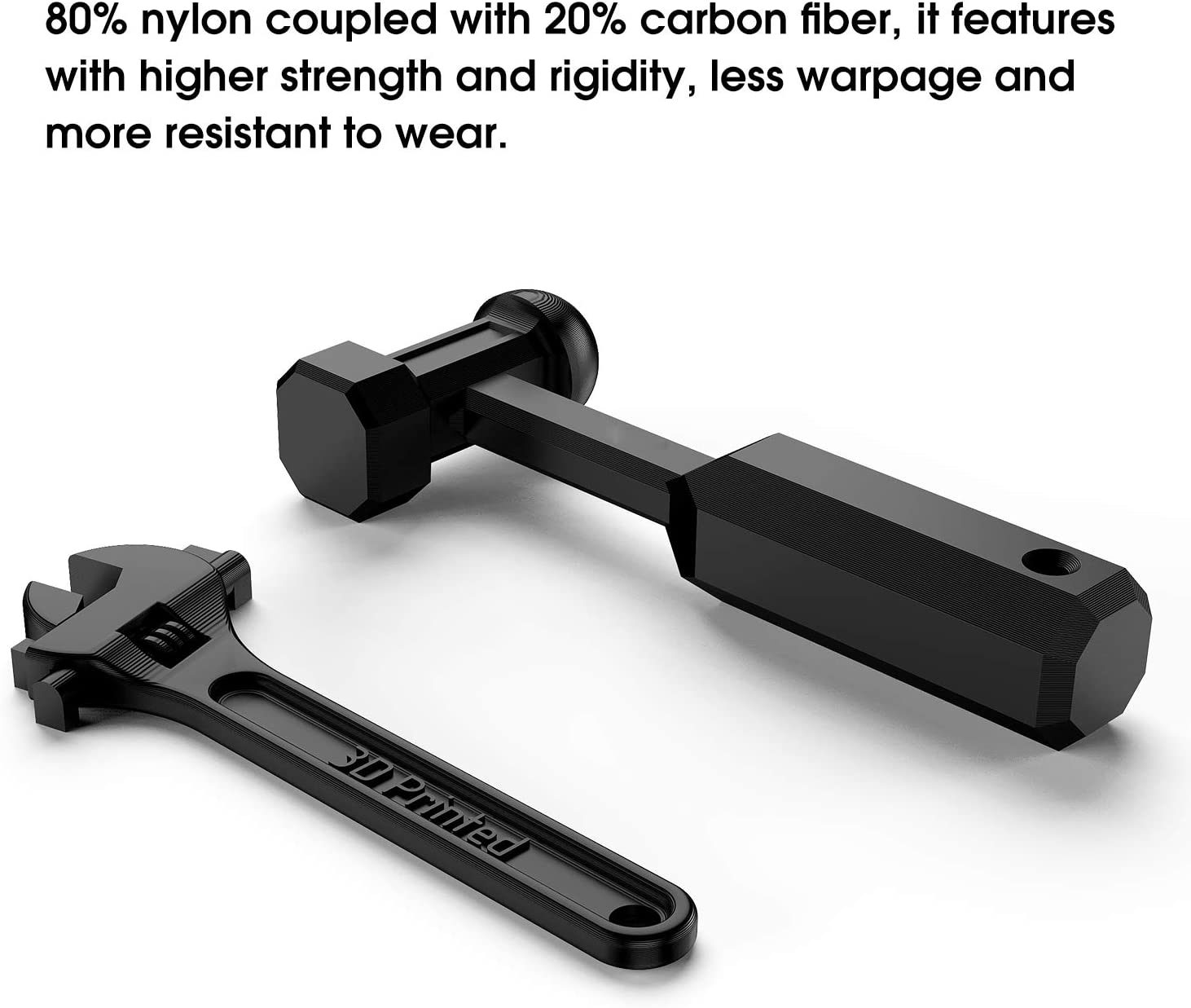 Esun 3D Printing Filament Nylon6 Carbon Fiber Spool 1.75Mm 1KG Dimensional Accuracy +/- 0.05Mm for 3D Printers