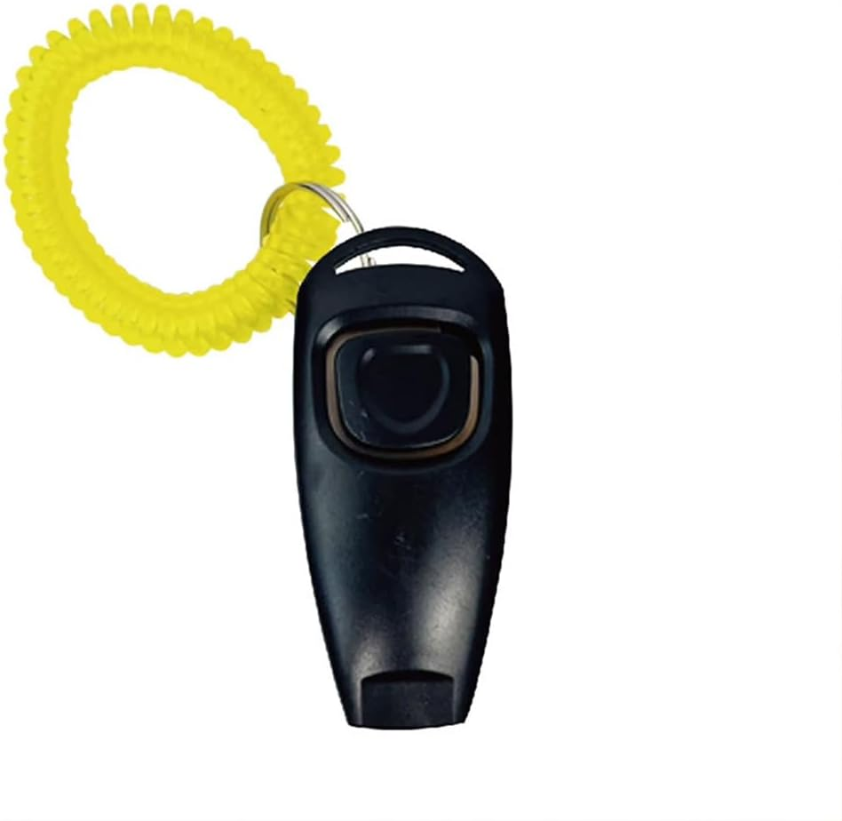 Pet Barking Combo Obedience Puppy Train Skills Dog Training Whistle Clicker Stop Black