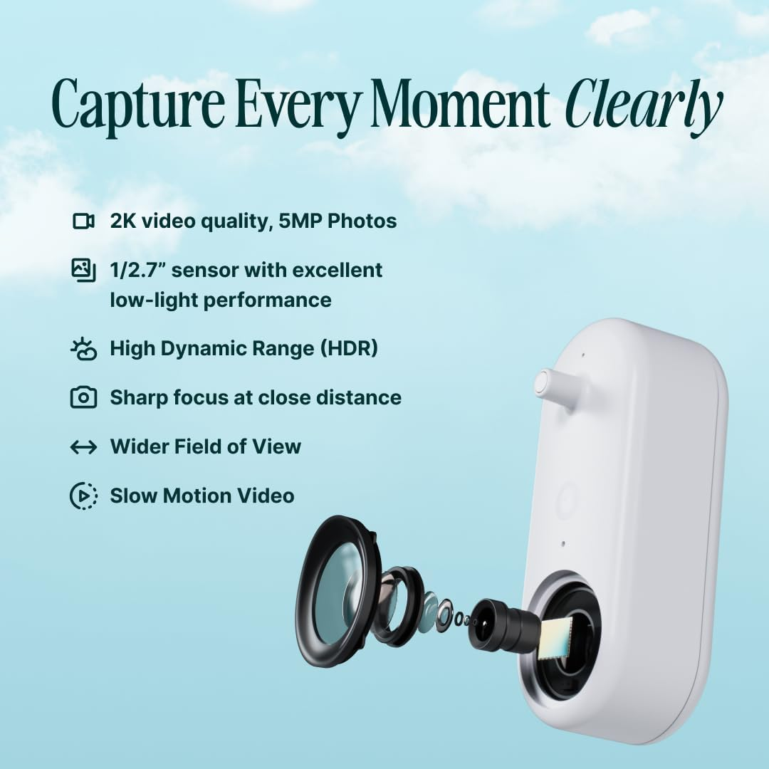 Bird Buddy Non Solar Smart Bird Feeder with Camera - Ai Bird Species Identification, 5Mp Photos, 2K Hd Video Live Stream Camera, Battery-Powered Charging, 2.8In Focus - Blue image number 5