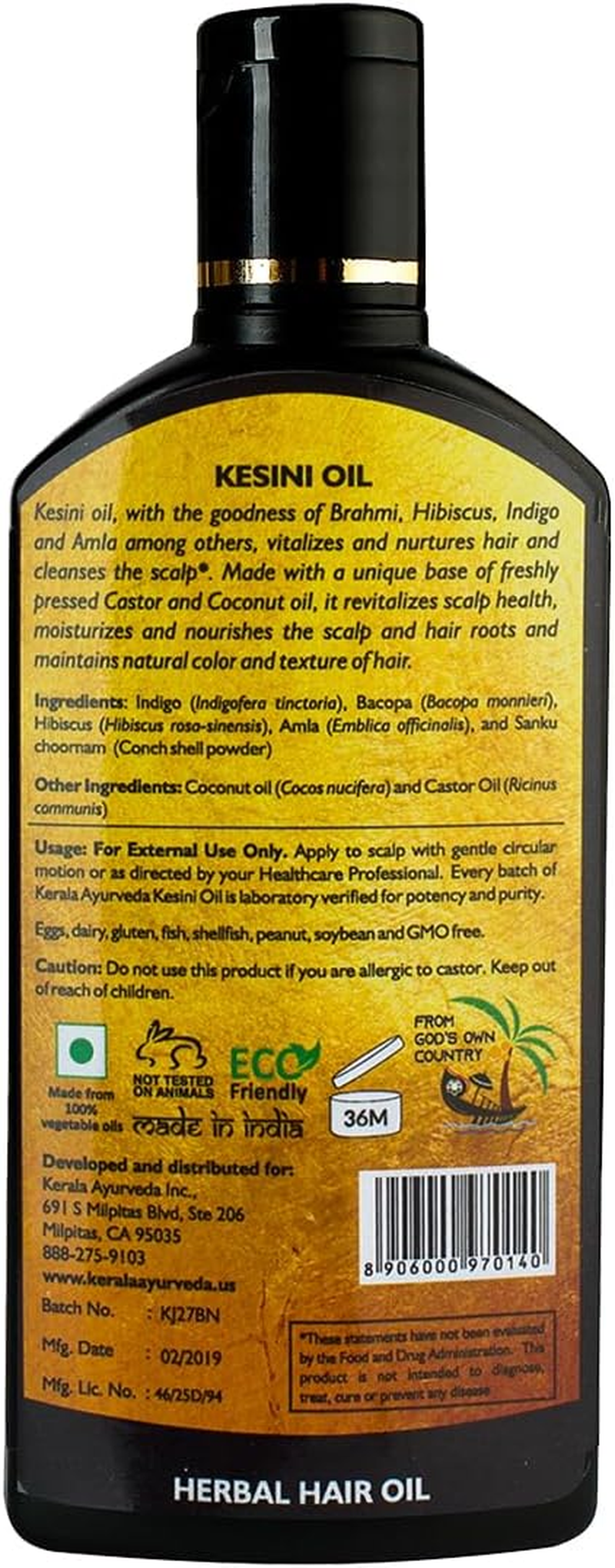 Kesini Hair Oil 100Ml for Thicker Longer Healthier Black & Rich Hair Ship from UK image number 4