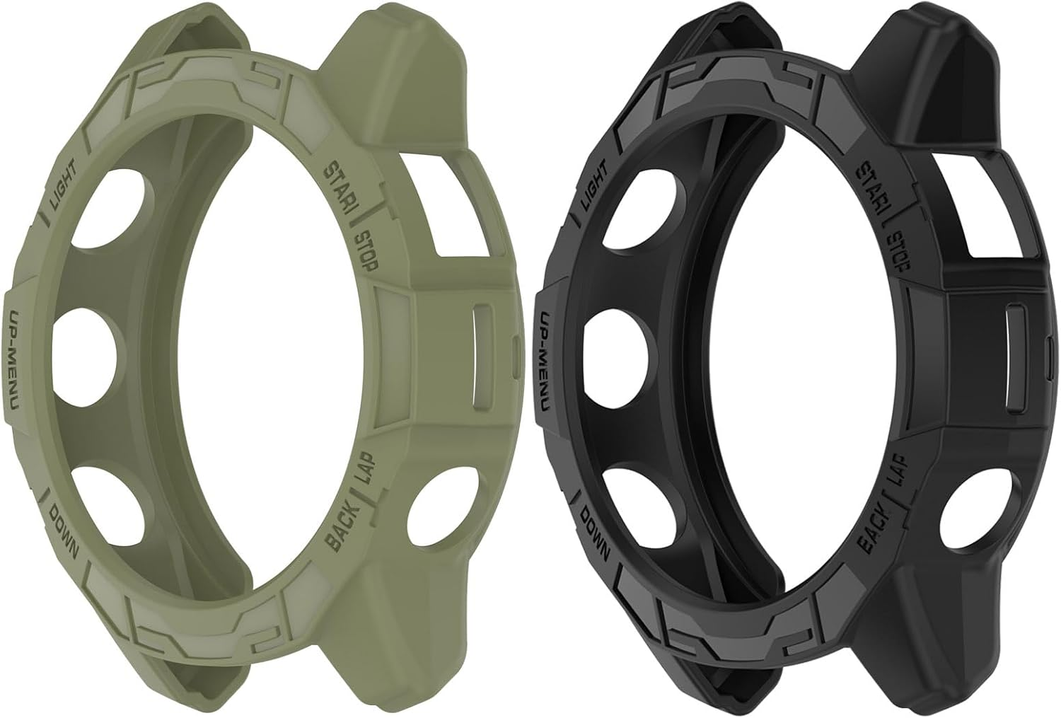 Chofit Cases Compatible with Garmin Epix Pro Gen 2 47Mm/Fenix 7 Pro/Fenix 7 Case, TPU Protective Cases for Watch Frame Protector Accessories (Black+Blue+Green)