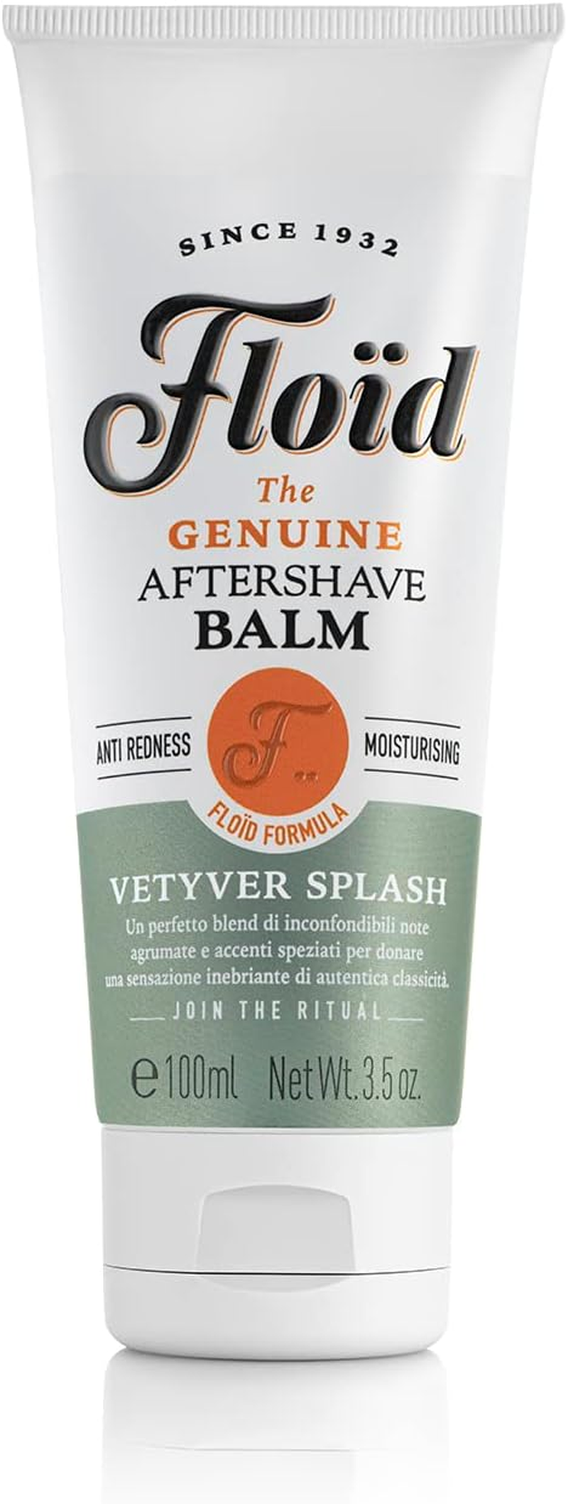 Flo&iuml;d Citrus Spectre Aftershave Balm (100 Ml), Soothing after Shave Balm for Men with Allantoin, Glycerin and Aloe Juice Moisturises, Protects and Regenerates the Skin