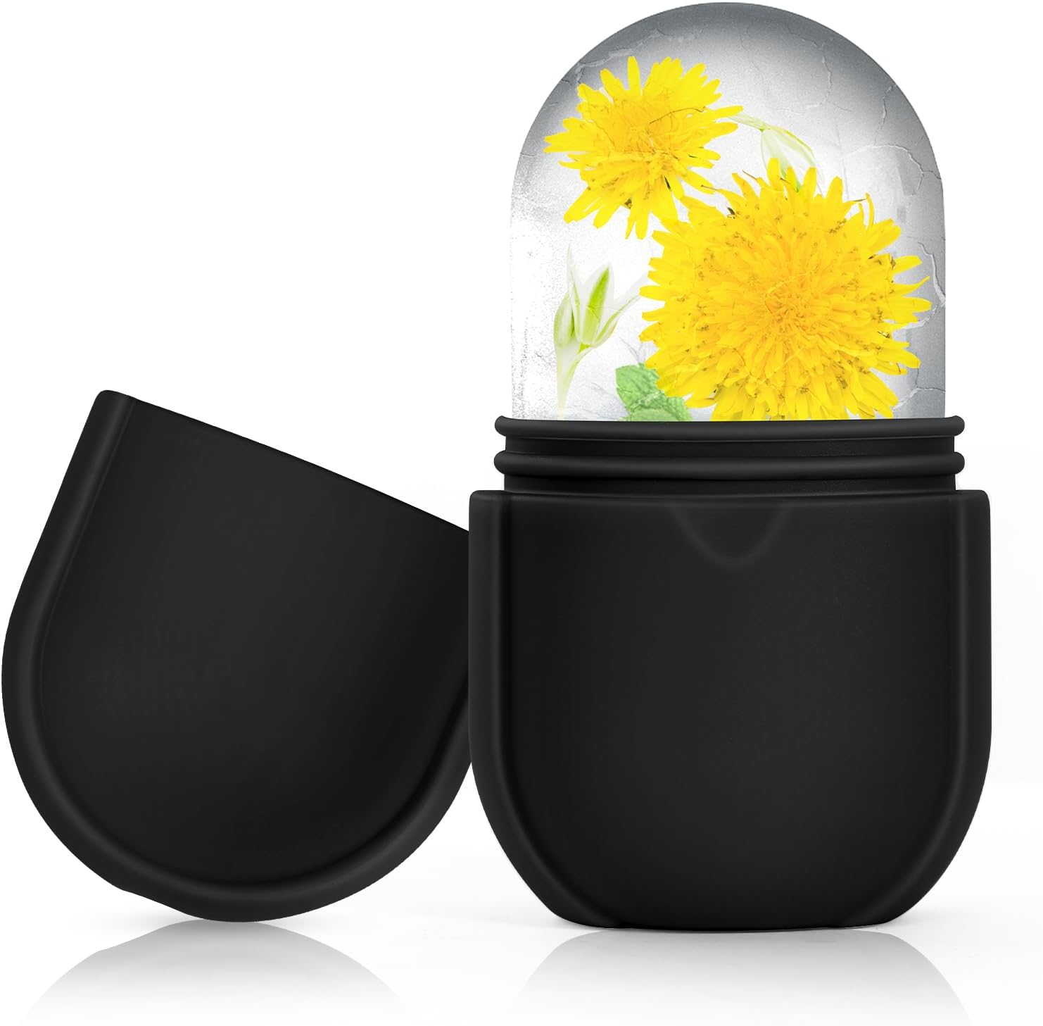 Ice Roller for Face and Eye - Facial Beauty Skin Care Tool, Gua Sha Massage, Silicone Ice Mold (Blue)