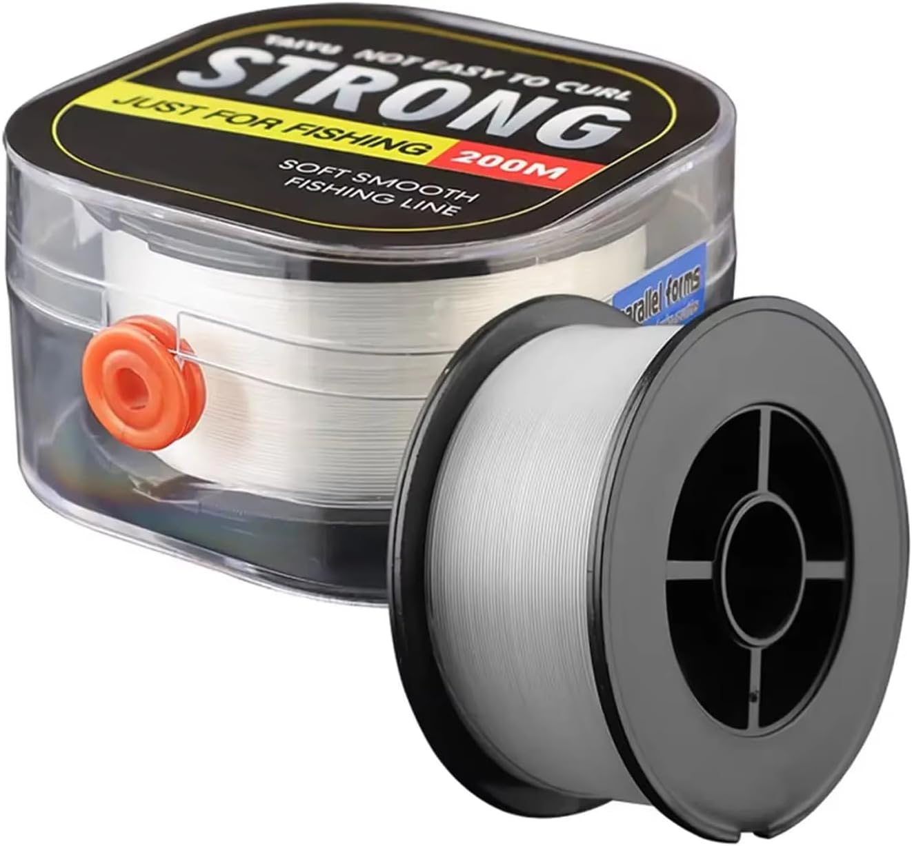 Monofilament Fishing Line, 0.52Mm Diameter, 200M Length Fish Wire String,14.8Kg Strength, Clear Nylon Leader Line for Fresh/Saltwater Hanging Decorations Beading and Crafts image number 3