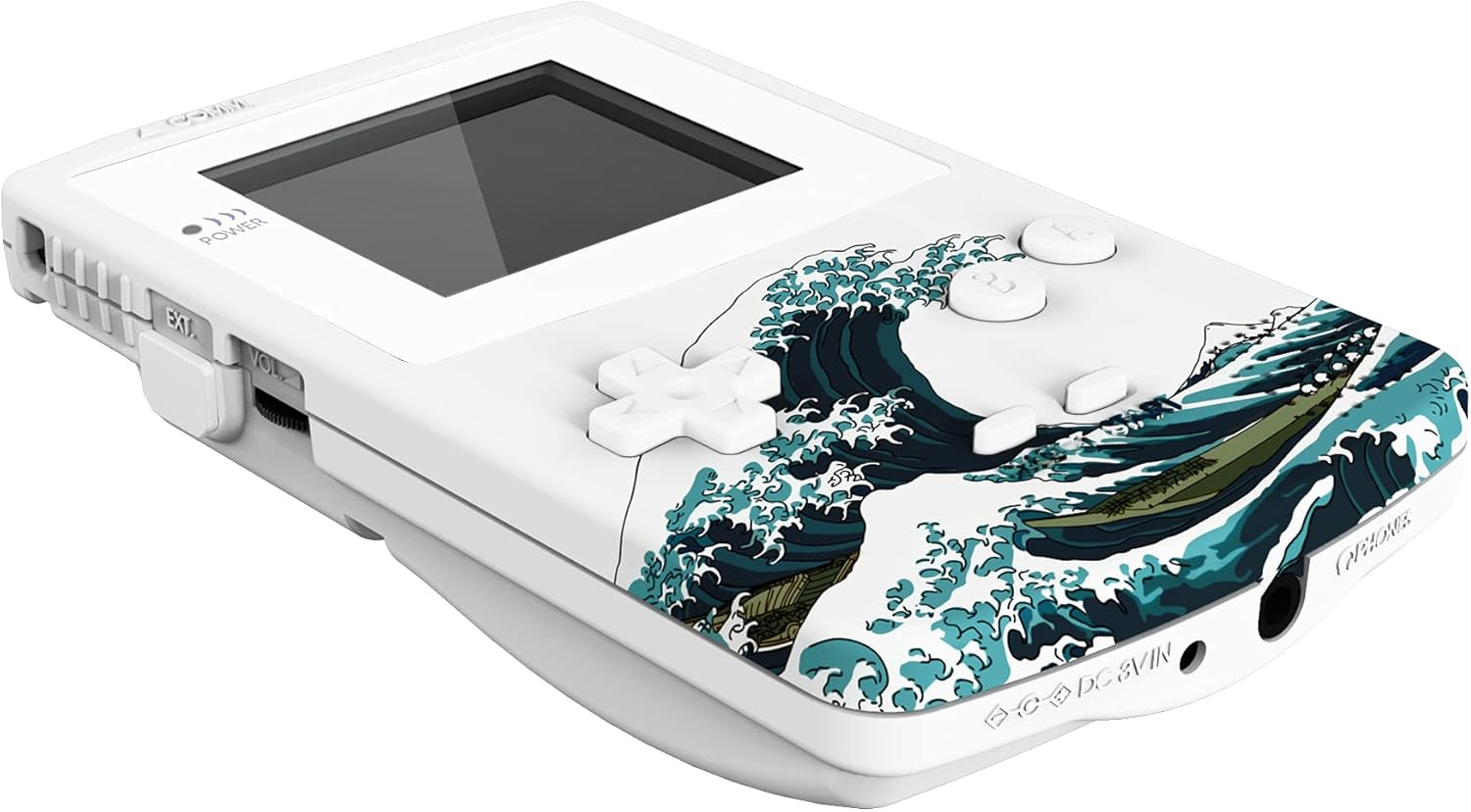 IPS Ready Upgraded Extremerate the Great Wave Replacement Shell Full Housing Cover W/Buttons for Gameboy Color &ndash; Fit for GBC OSD IPS & Regular IPS & Standard LCD &ndash; Console & IPS Screen NOT Included - Classic Gray image number 5