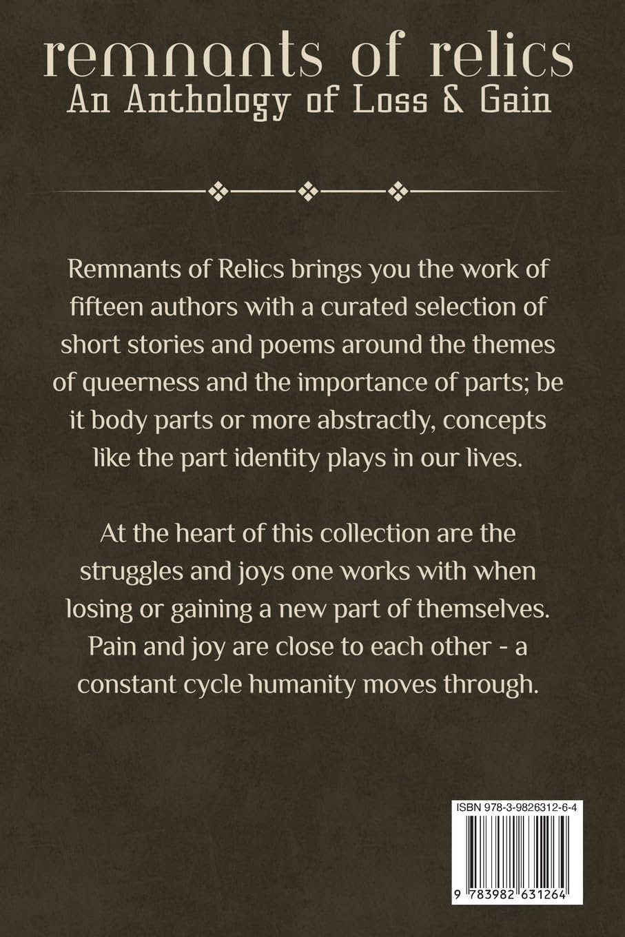 Remnants of Relics: an Anthology of Loss & Gain image number 1