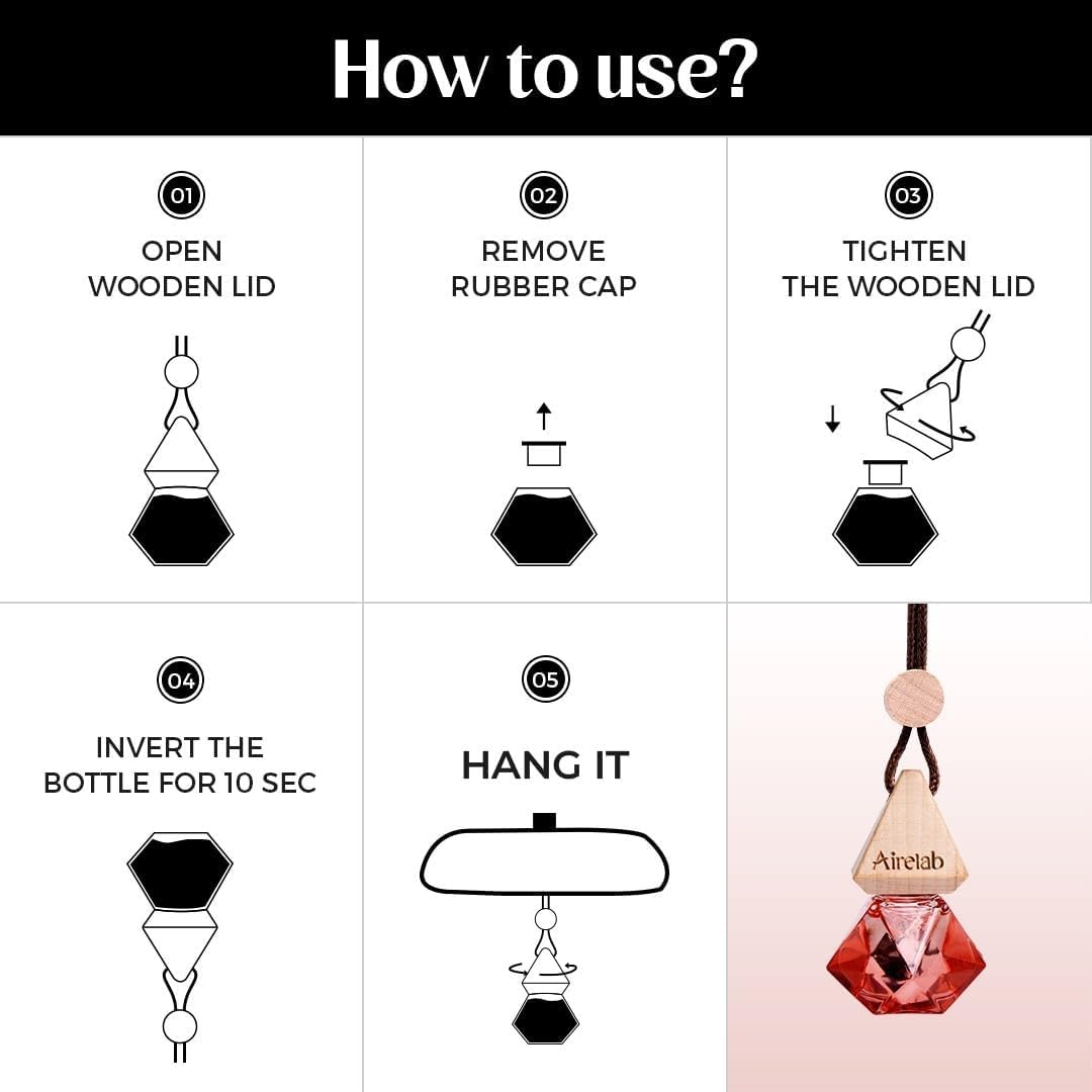 Car Air Freshener &ndash; Inspired by T. Ford Lost Cherry, Luxury Long Lasting Essential Oil Diffuser for Car Interior, Natural Odour Eliminator, Premium Unisex Car Perfume, Safe for Kids & Pets image number 3