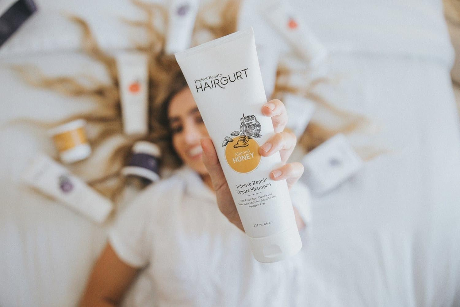 Hairgurt - Intense Repair Yogurt Shampoo Almond Honey - 8 Fl. Oz. image number 1