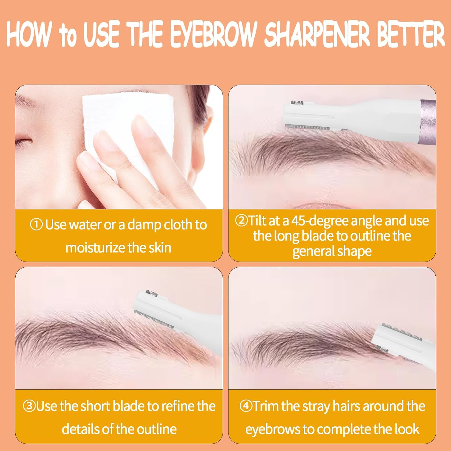 Yunmiss Nose & Eyebrow Trimmer for Women and Men,2025 Rechargeable Ear Razor & Face Shaver,Lady'S Painless Portable Facial Hair Removal with Comb, Dermaplane Tool for Face,Lips,Body,Leg (Purple) image number 5