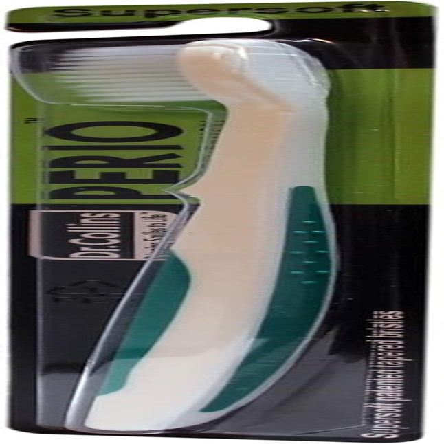 Dr. Collins Perio Toothbrush, 1 Count (Assorted Colors)