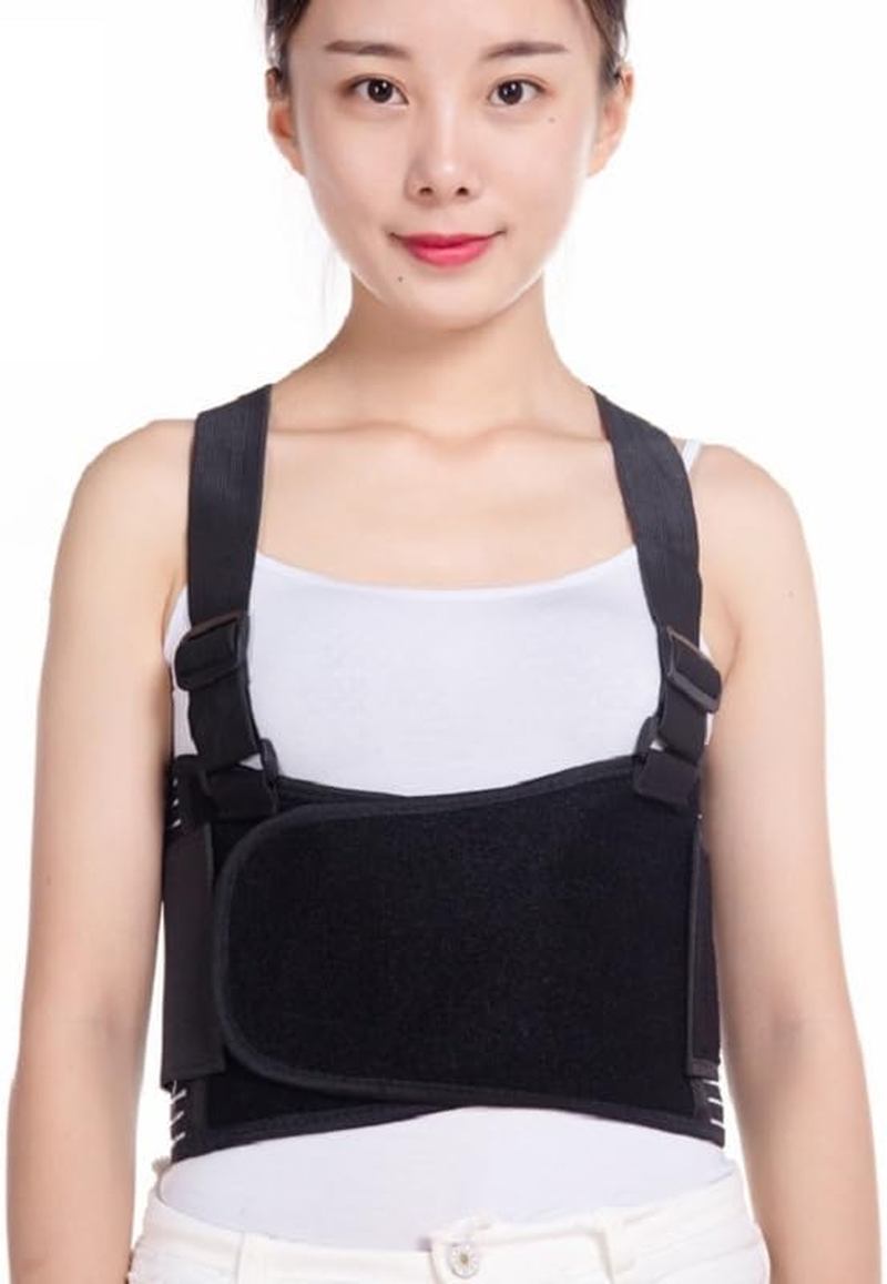 Rib and Chest Support Brace, Broken Rib Brace, Breathable Rib Belt for Sore or Bruised Ribs Support, Sternum Injuries, Dislocated Ribs Protection, Pulled Muscle Pain image number 1