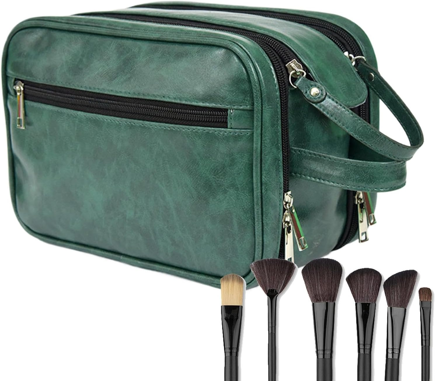 Toiletry Bag for Men - Shaving Bag Men Toiletry Bag - Travel Toilet Bags, Toiletry Organizer, Large Capacity Men Cosmetic Bag for Business Vacation - Black image number 6