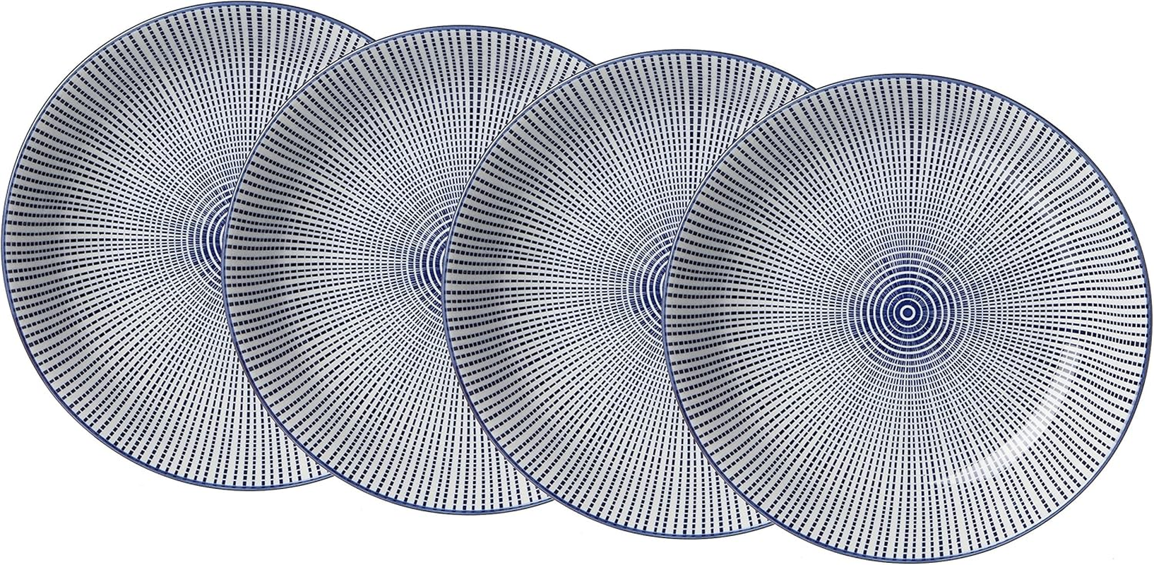 Ritzenhoff & Breker Royal Reiko 4 Piece Bowls 15.5 Cm Diameter 650 Ml Porcelain Tableware Set Blue and White image number 7