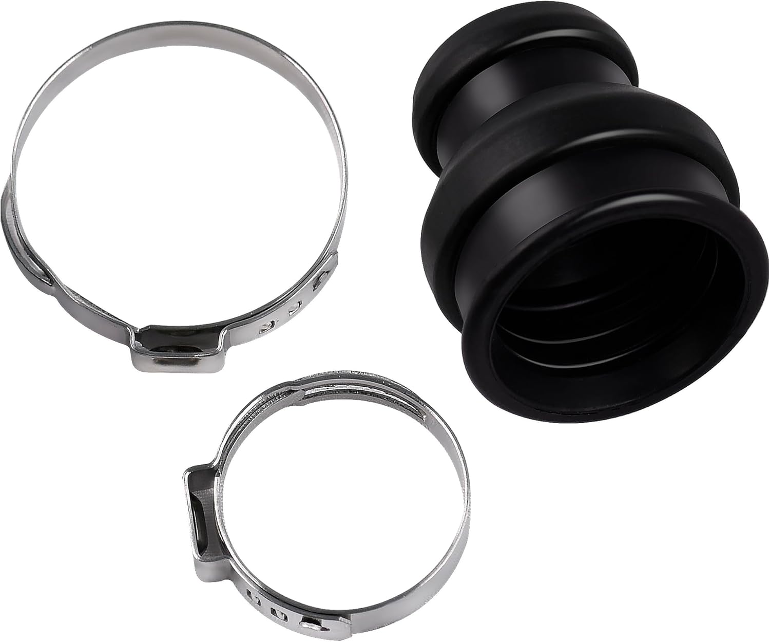 295501148 Drive Shaft Protector Sleeve Rubber Boot Kit & Clamps Compatible with Seadoo 2014 2015 2016 2017 Spark 900 and Spark 900 HO, Replace# 271001762 271001922 image number 2