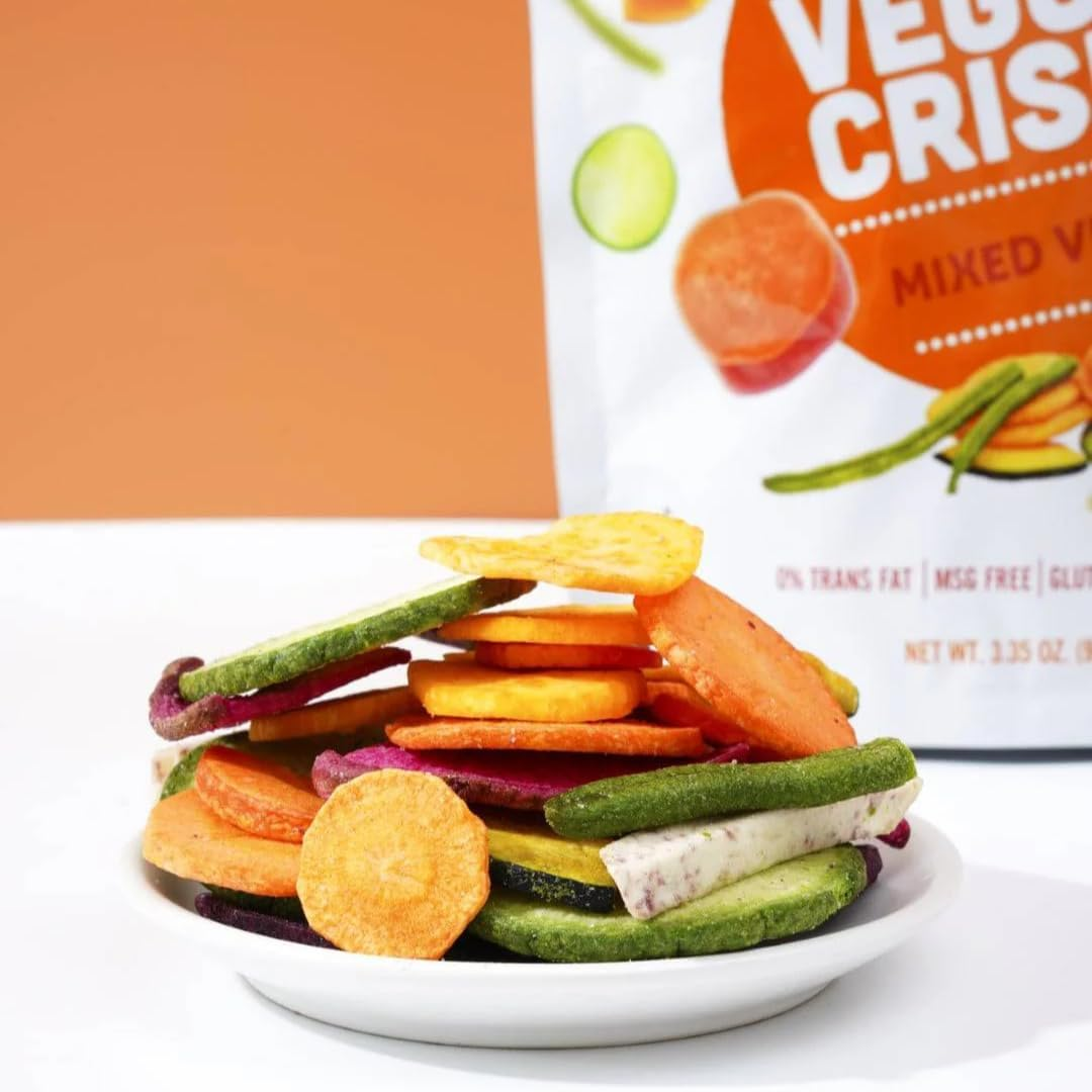 Shary Mixed Veggie Crisps, 45G - Healthy Snack, 100% Natural, Gluten-Free, Vegan, Crunchy Veggie Mix
