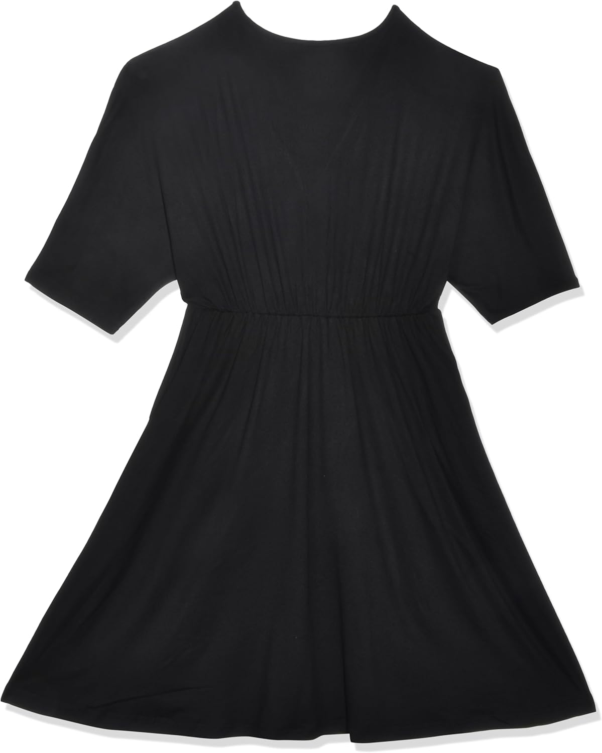 Ekouaer Women Maternity Nursing O-Neck Short Sleeve Blend Tie Front Pregnant Sleepwear Dress S-XXL image number 2