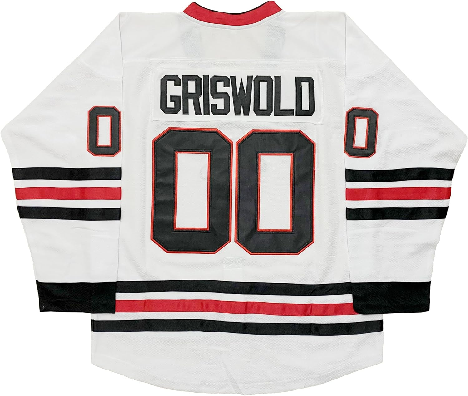 Clark #00 Griswold Movie Hockey Jerseys X-Mas Christmas Vacation Mens Jersey White Stitched image number 1
