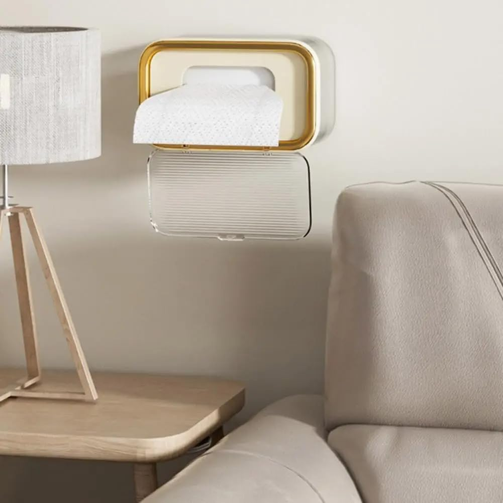 Wall-Mounted Wet Wipes Holder Wall Mounted Wet Wipes Dispenser Box with Capacity Easyopen Spring Plate Multifunctional A image number 1