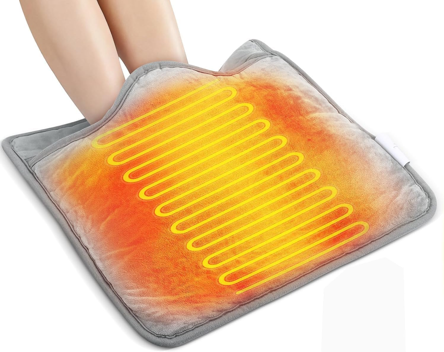 Foot Warmers Electric Heated with 9 Heat Temp Settings and 4 Timer, Fast Heating Foot Mat for Home Office Warm Foot Back Lumbar and Full Body, Auto Shut-Off, Soft Perfect Relaxation Gift image number 4