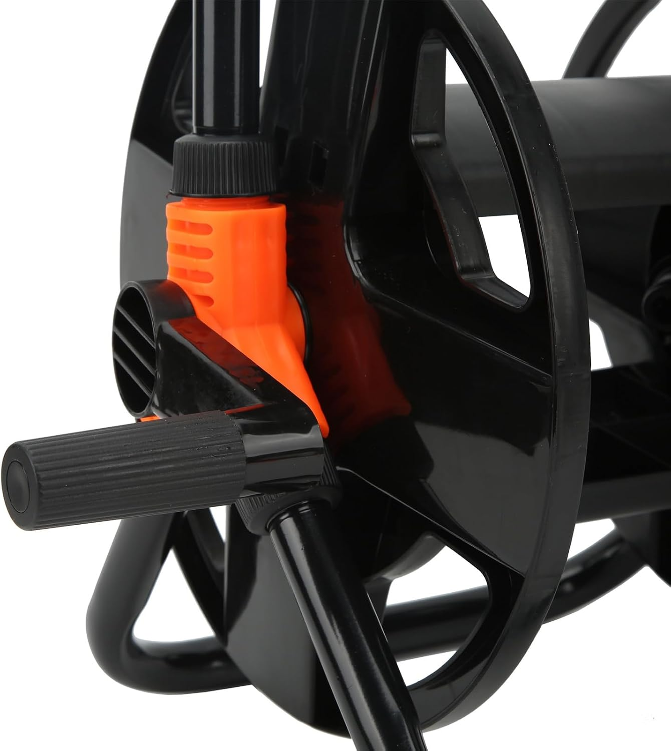 Compact Hose Reel, Water Pipe Storage Rack ABS Tool for Garden Car Washing, Simplify Winding and Rewinding with Single Arm Design image number 4
