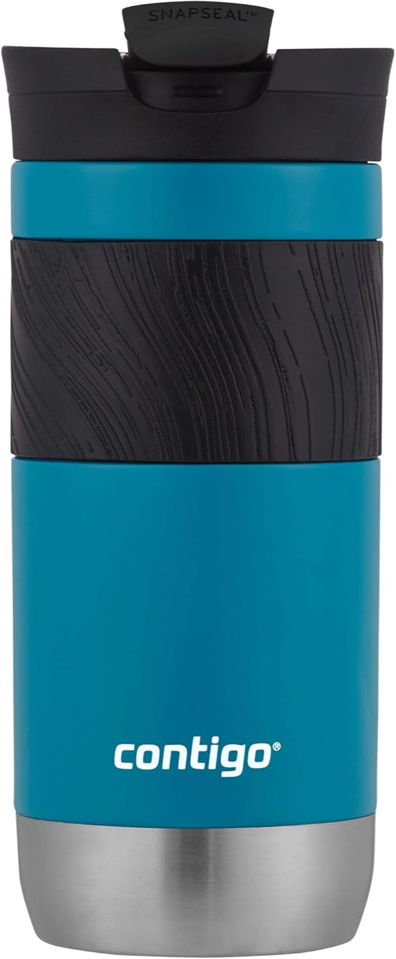 Contigo Byron 16Oz Vacuum-Insulated Stainless Steel Travel Mug, Leak-Proof Lid, Reusable Coffee Cup or Water Bottle, Bpa-Free, Keeps Drinks Hot or Cold for Hours, 2 Pack, Sake and Juniper Color image number 4