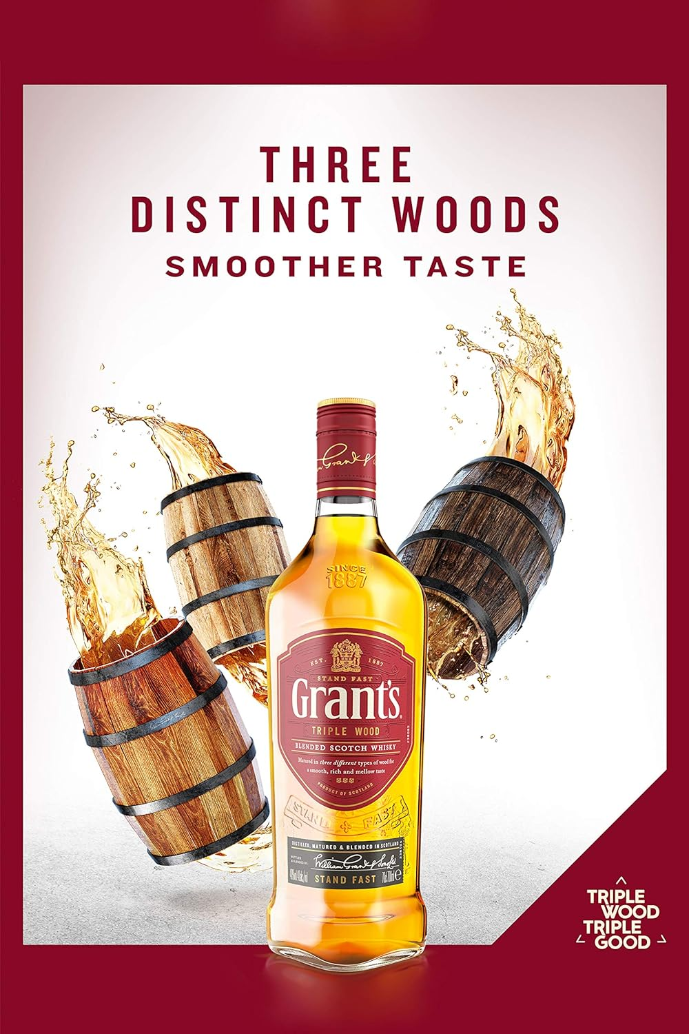 Grants Triple Wood Blended Scotch Whisky 700 Ml image number 2