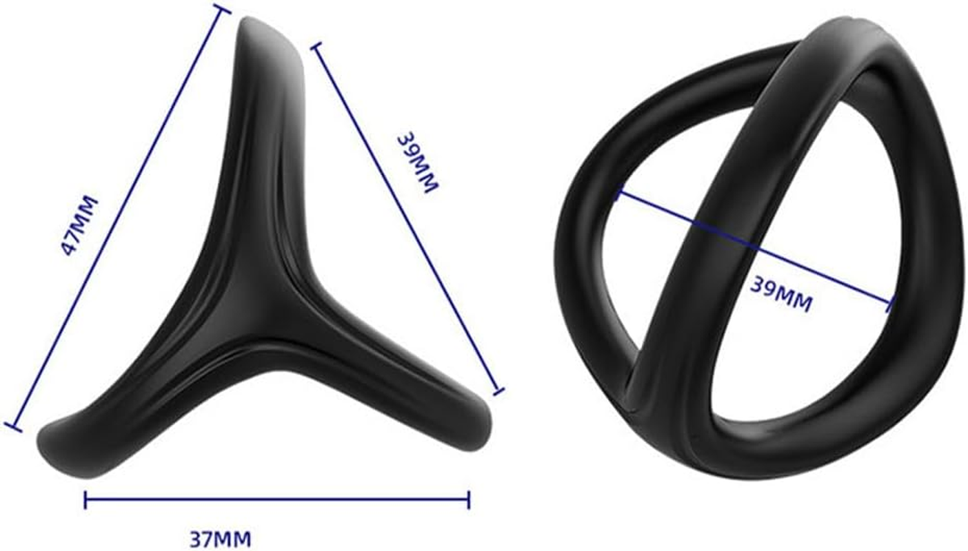 Soft Silicone Soft Ring Set for Men with 4 Different Sizes Delay Rings image number 2