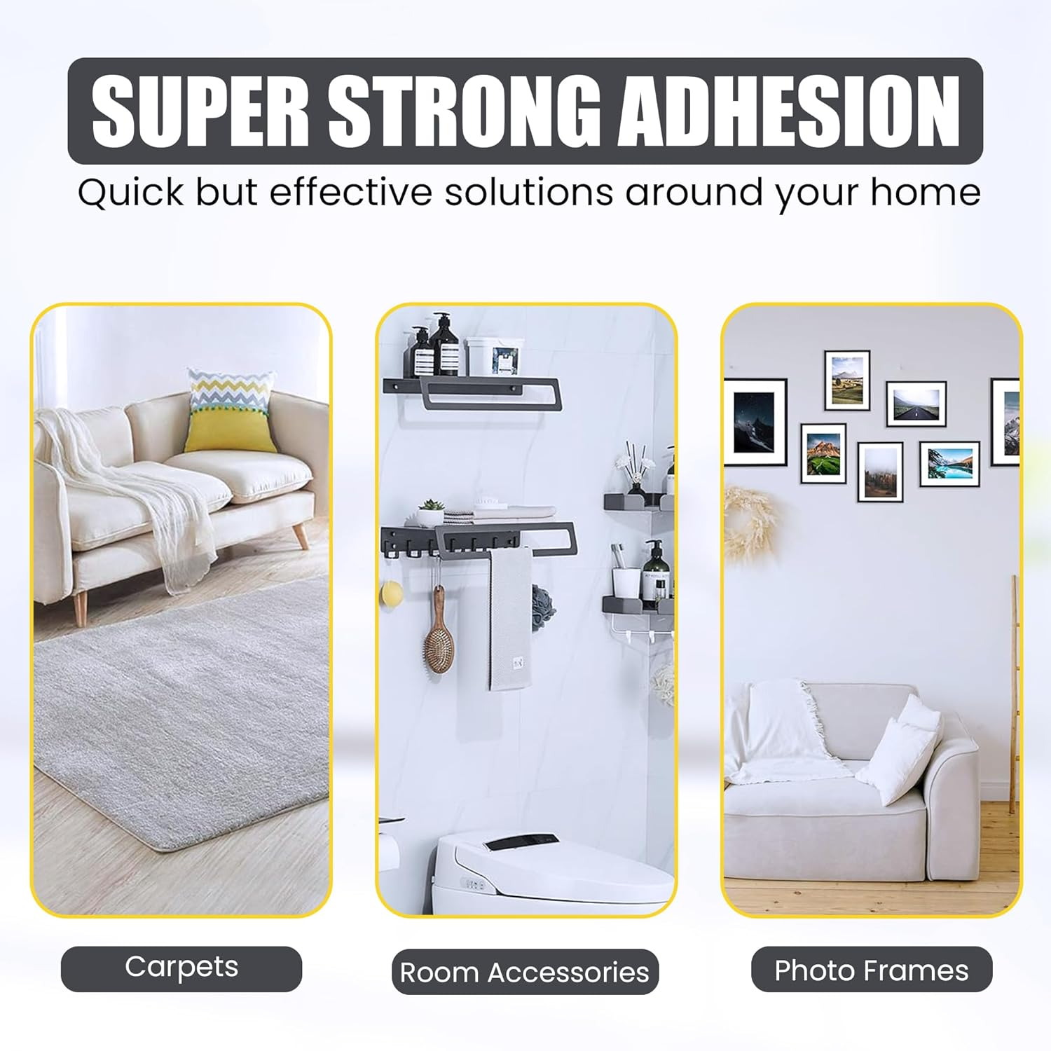 Bell+Howell Ez Cut by Alien Tape Double Sided Easy Cut Mounting Tape, 30 Feet - Pre-Cut Grids for Hassle Free Cutting, Strong Adhesive, Multi-Surface Use, No Scissors Needed, image number 5