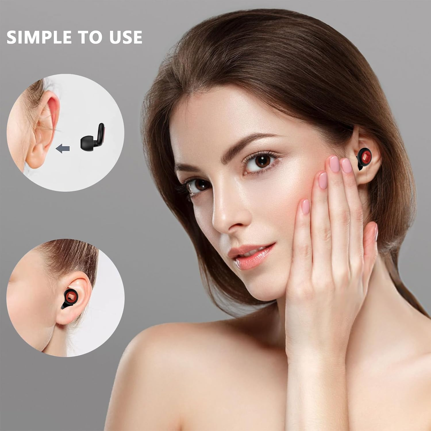 Quiet Ear Plug for Sleeping, Upgrade Sleep Earplugs Noise Cancelling with Storage Case, Soft Silicone Noise Reduction Earplugs for Block Snoring, Travel, Sports, Swimming, Motorcycles [XS/S/M/L] image number 3