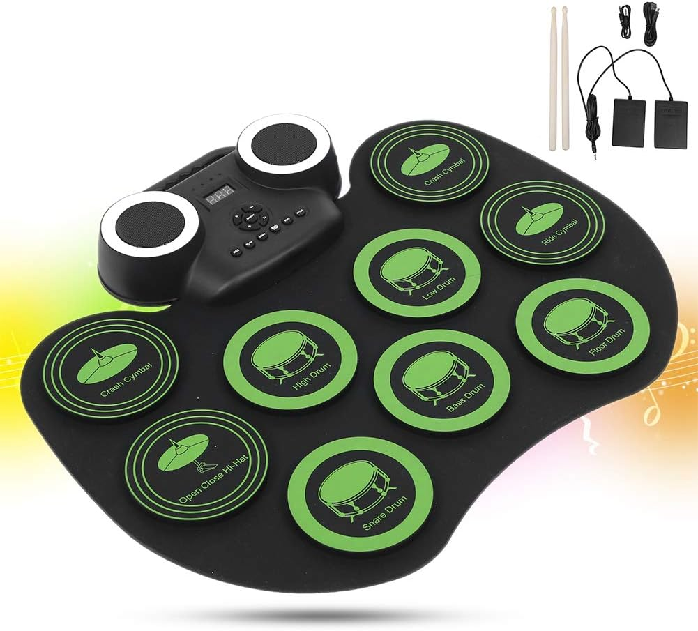 Electronic Drum, Portable USB Electric Drum Set, Electronic Drum Kit with Speaker, Electronic Drum Musical Instrument image number 4