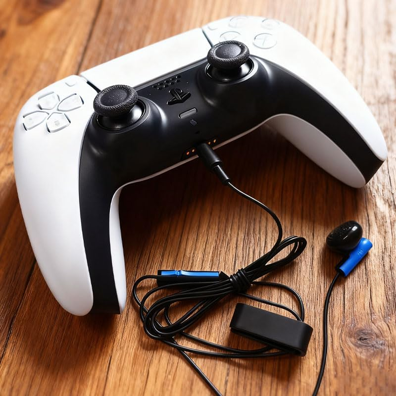 PS4 Single Ear Headset with Microphone, 3.5Mm In-Ear Gaming Earphone for Controller, Mobile Phones, Tablets, Communication, Gaming image number 1