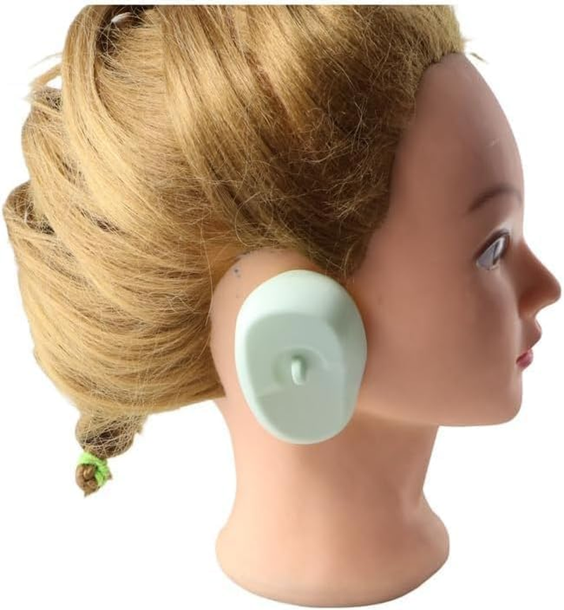2 Pairs Waterproof Silicone Ear Covers for Hair Coloring & Dyeing - Ear Protectors & Shower Shield Earmuffs - Salon Styling Accessories (Style 1, One Size) image number 4