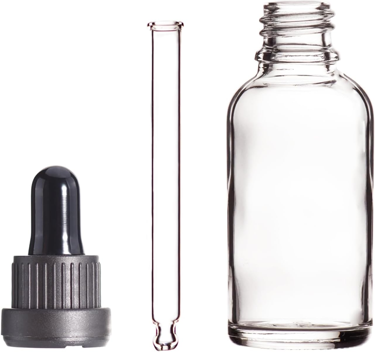 Winerstony Pipette Bottle 30 Ml Clear Apothecary Bottle with Pipette Glass for Essential Oil, Aromatherapy, Massage, Fragrances, Laboratory, Cosmetics, Travel - 6 Pieces image number 2