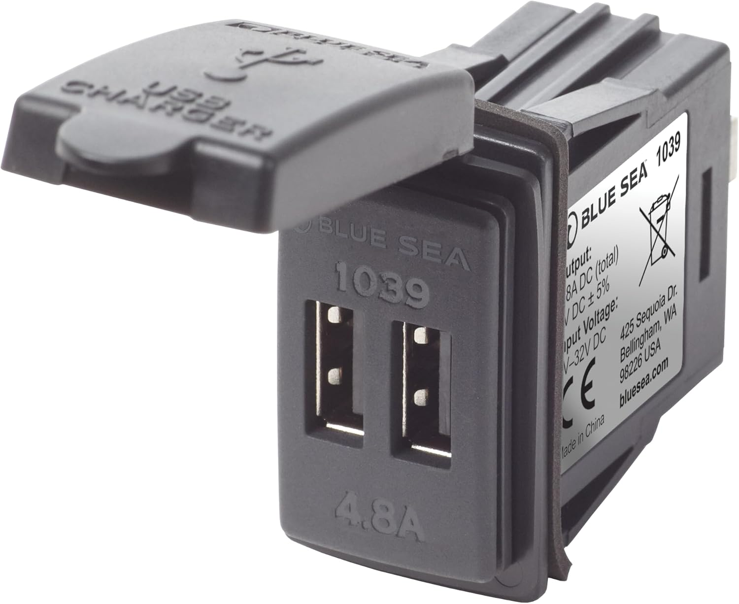 Blue Sea Systems Belowdeck Panels, Dual USB Chargers, 12V Sockets and Mini OLED Monitors image number 1