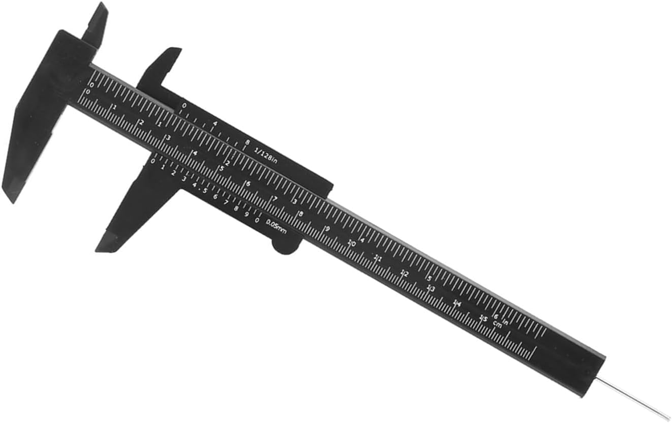 Vernier Caliper, 150Mm Double Ruler Portable Scale for Antique Measuring for School for Jewelry Measuring for Exhibition Gifts (Black) image number 3