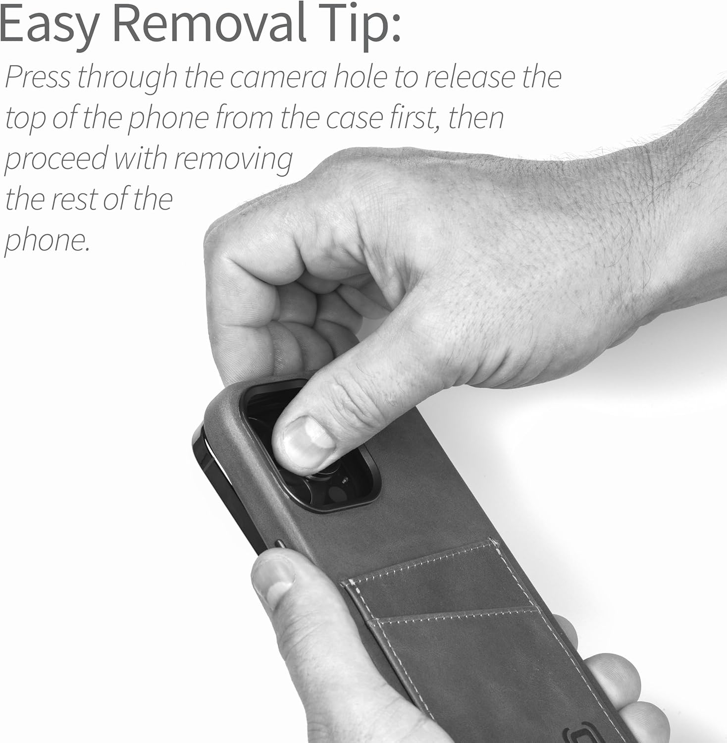 Dockem Genuine Leather Case for Iphone 17 Compatible with Magsafe, with Capacitive Camera Control Button (MSGL, Brown) image number 5