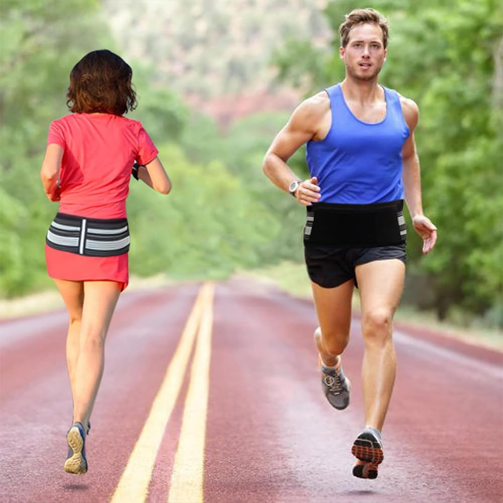 Sacroiliac Hip Belt &ndash; Adjustable SI Joint Support Brace for Men & Women, Hip & Trochanter Stability, Comfortable Daily Wear (Black & White) image number 6