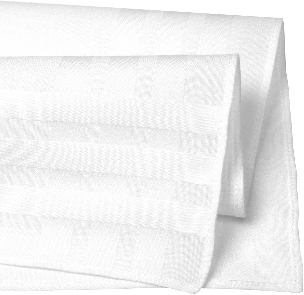 Hankiss - Handkerchiefs Made of Organic Cotton, White, Model Frost, Size 35 Cm X 35 Cm, 6 Pieces, 100% Cotton, Gots-Certified image number 3