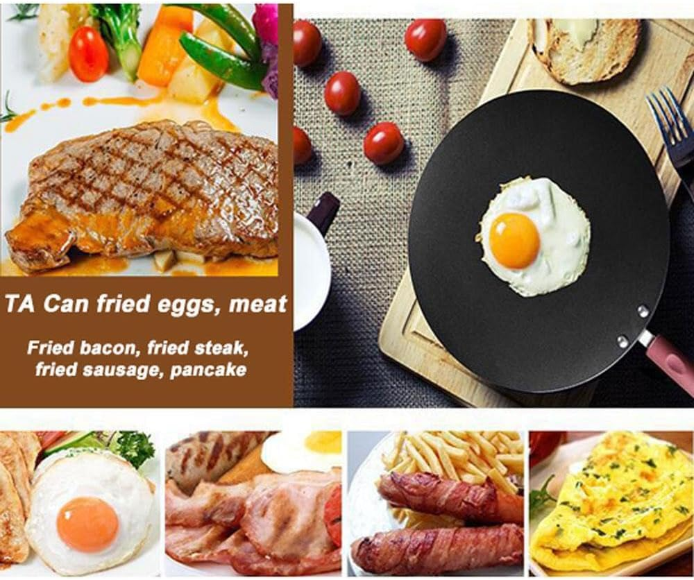 32Cm Nonstick Frying Indian Tava Dosa Chapati Pan Flat Skillet Griddle Pan