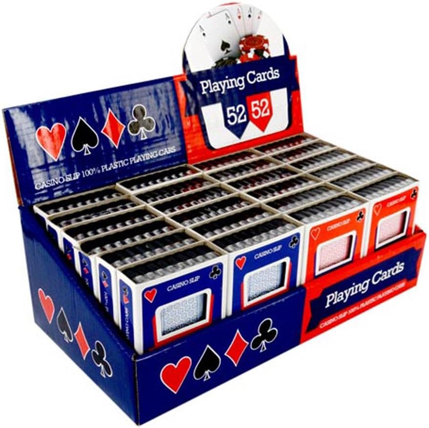 Playing Cards with Case, Red/Blue
