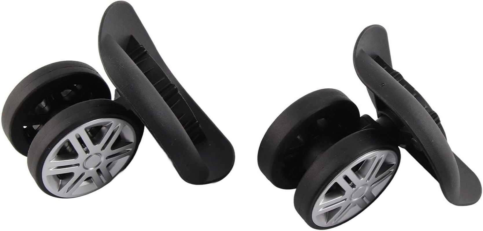 LOCADENCE 1 Pair Luggage Suitcase Wheels, Quiet Swivel Luggage Caster Wheels for the Maintenance and Replacement of Luggage Wheels