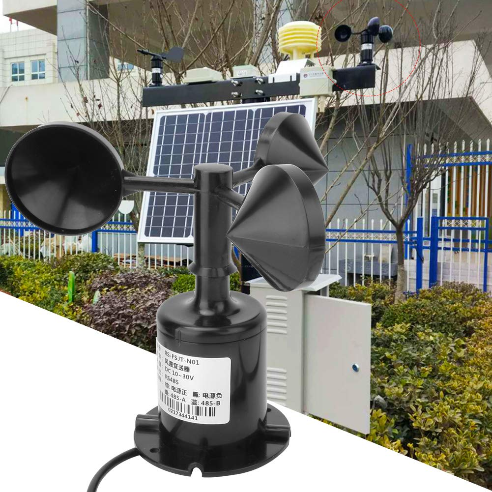 Fafeicy Wind Speed Sensor Transmitter 485 DC High Accuracy Anemometer 10~30V DC for Meteorological Monitoring Stations image number 2